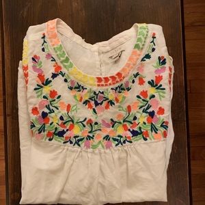 Boho sleeveless linen shirt